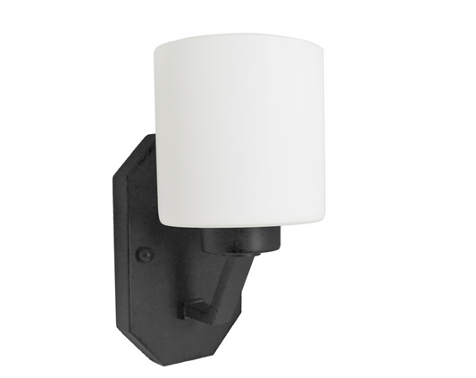 Piper White Glass Wall Sconce