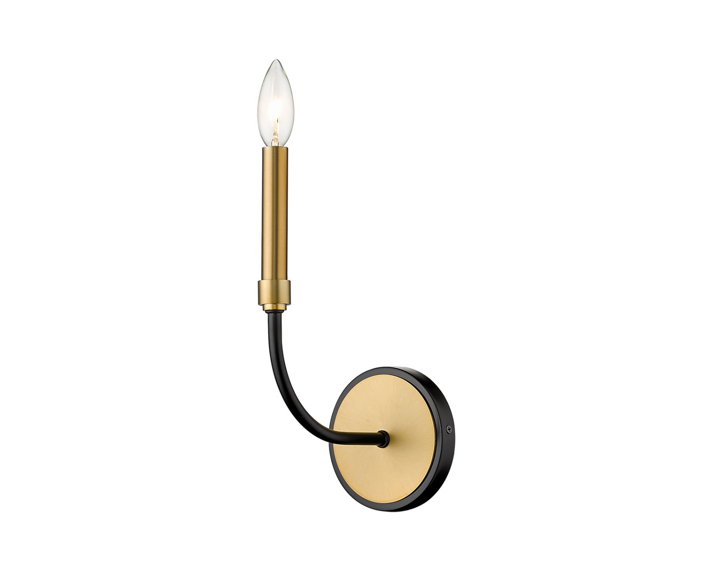 Lennox Black & Brass Wall Sconce