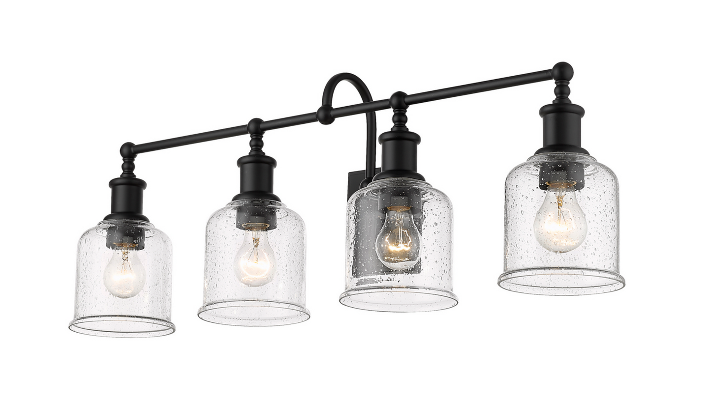 Elsie Matte Black Vanity Light