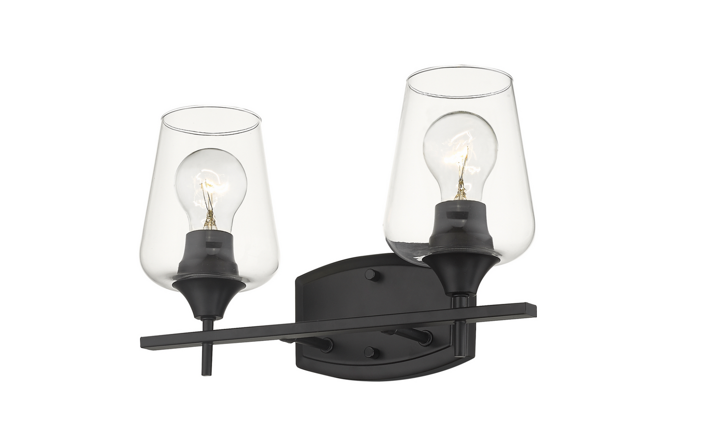 Julia Matte Black Vanity Light