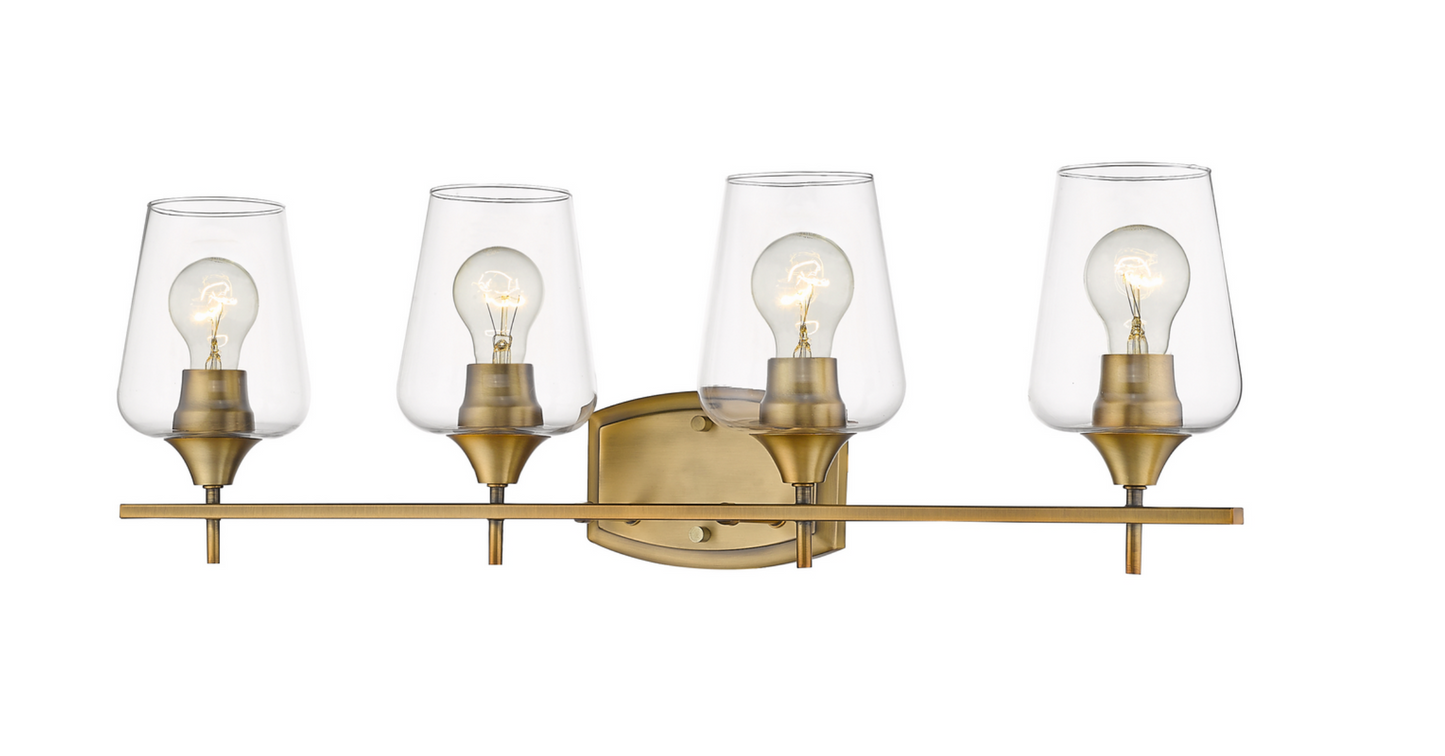 Julia Matte Brass Vanity Light