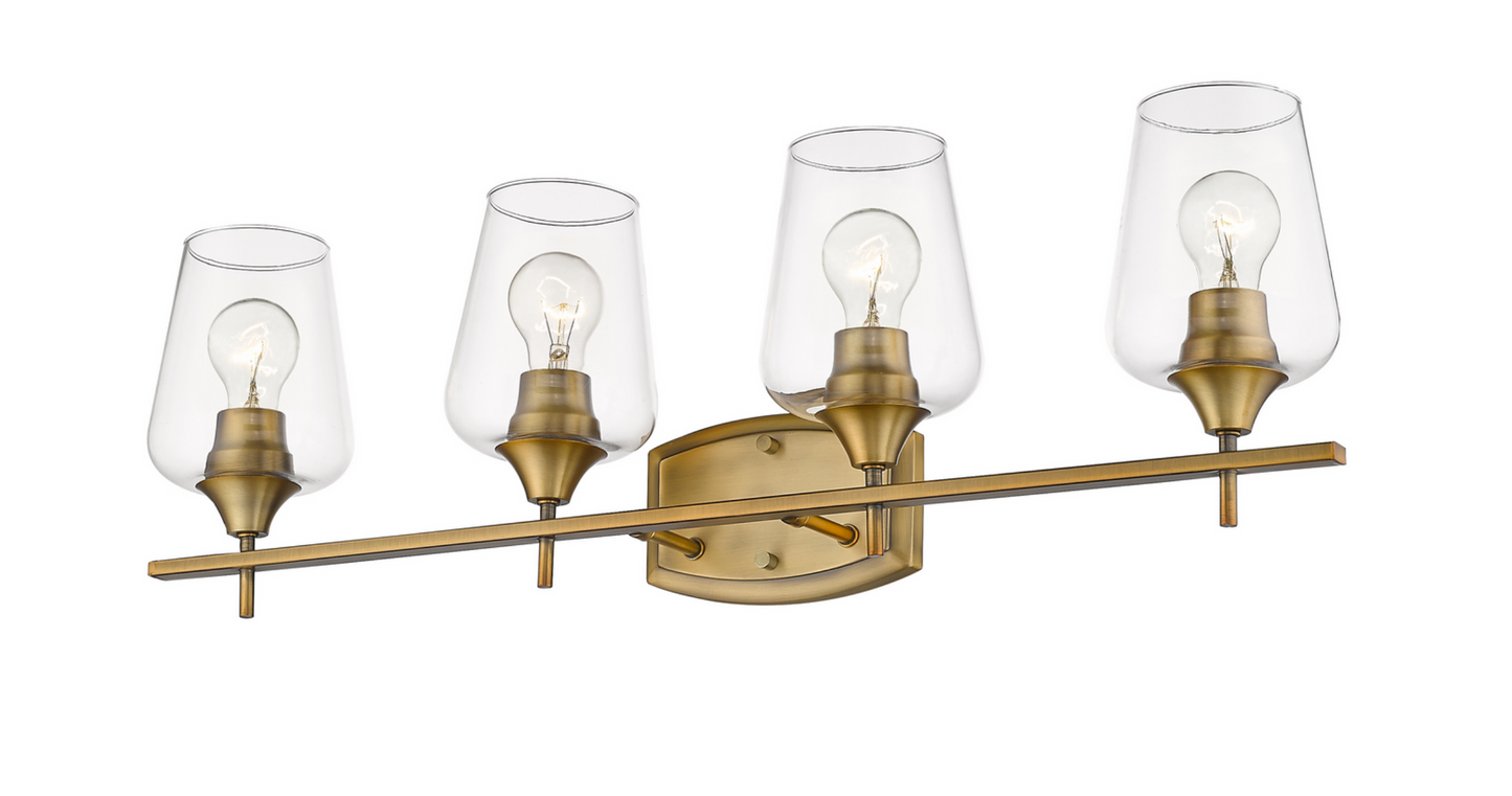 Julia Matte Brass Vanity Light