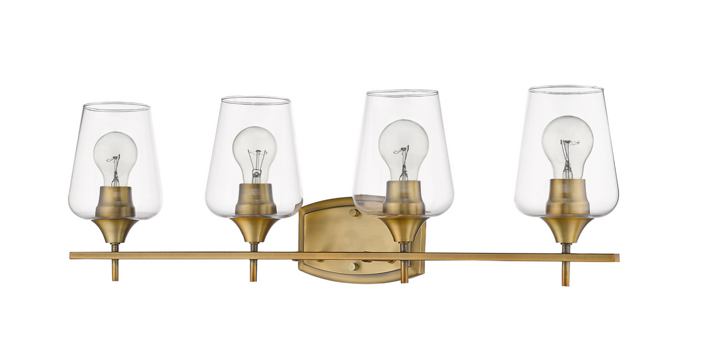 Julia Matte Brass Vanity Light