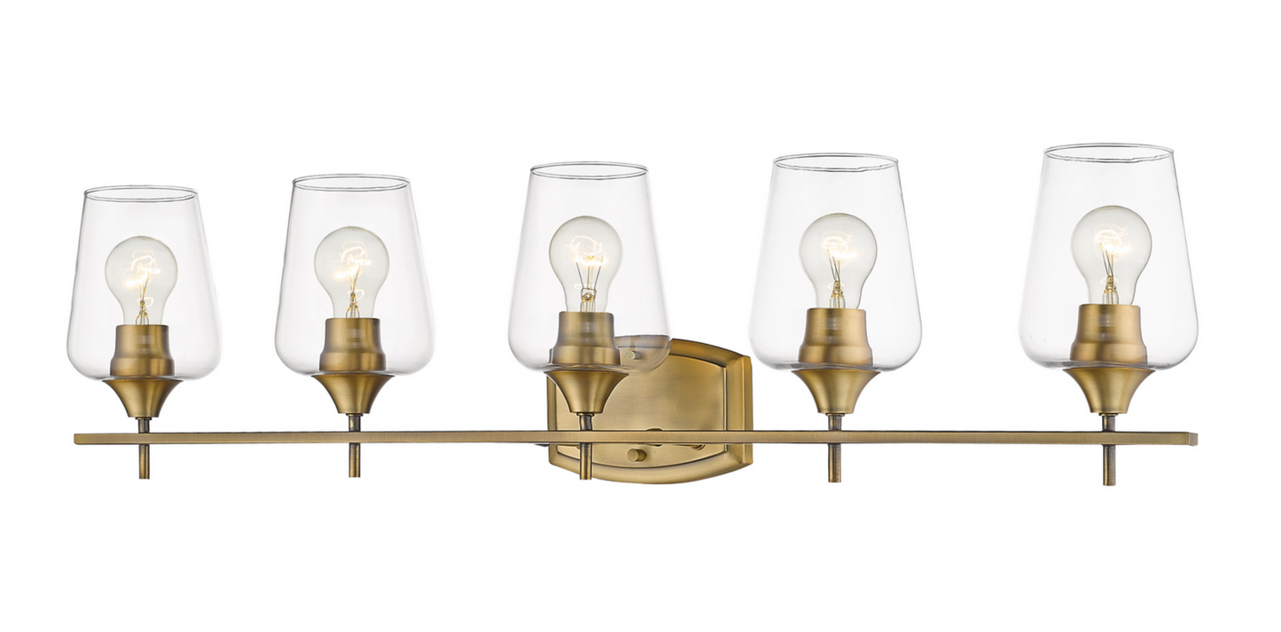 Julia Matte Brass Vanity Light