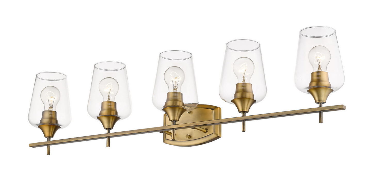 Julia Matte Brass Vanity Light