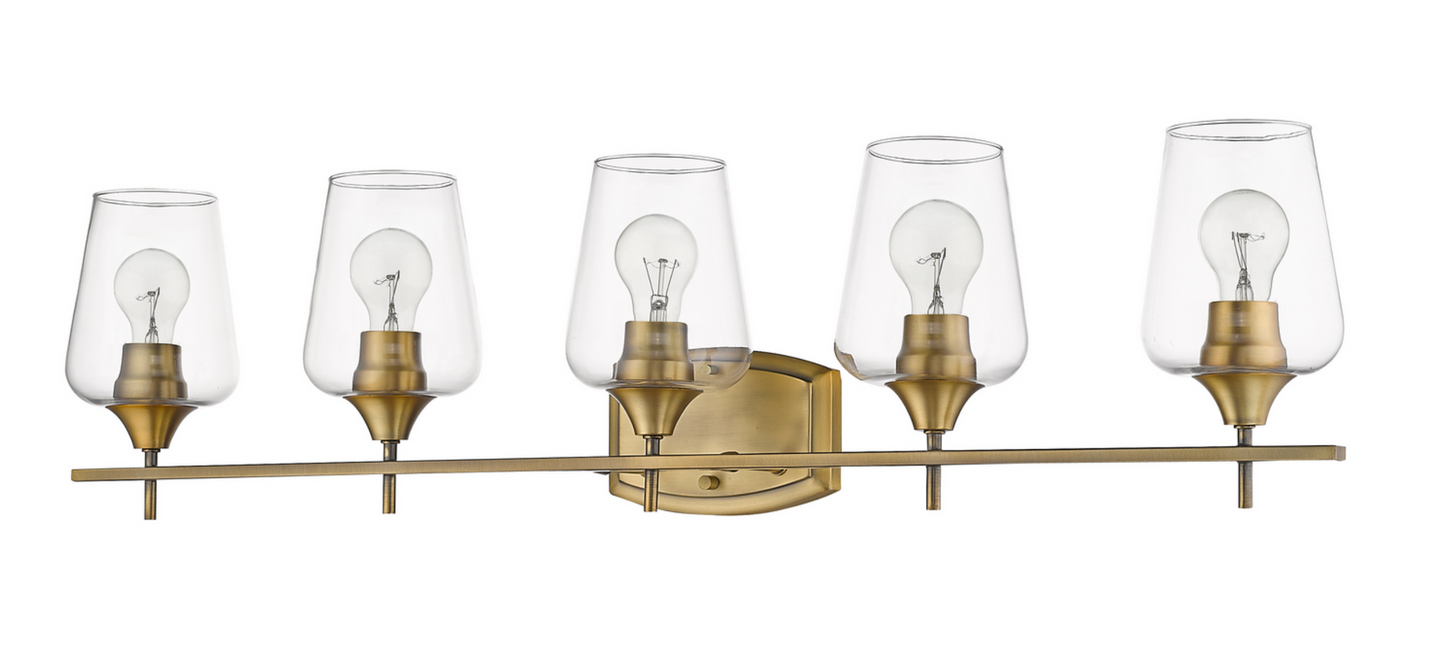 Julia Matte Brass Vanity Light
