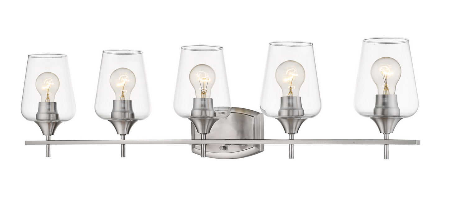 Julia Brushed Nickel Vanity Light