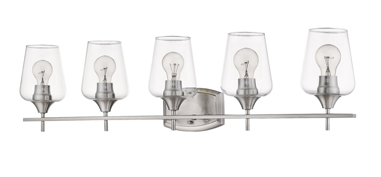 Julia Brushed Nickel Vanity Light