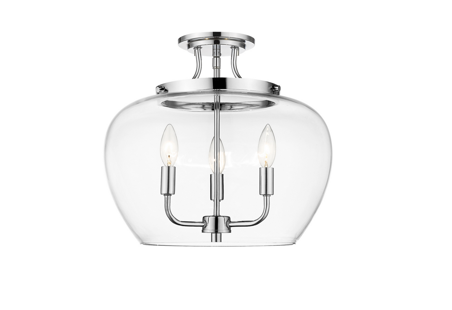 Julia 3 Light Semi Flush Mount