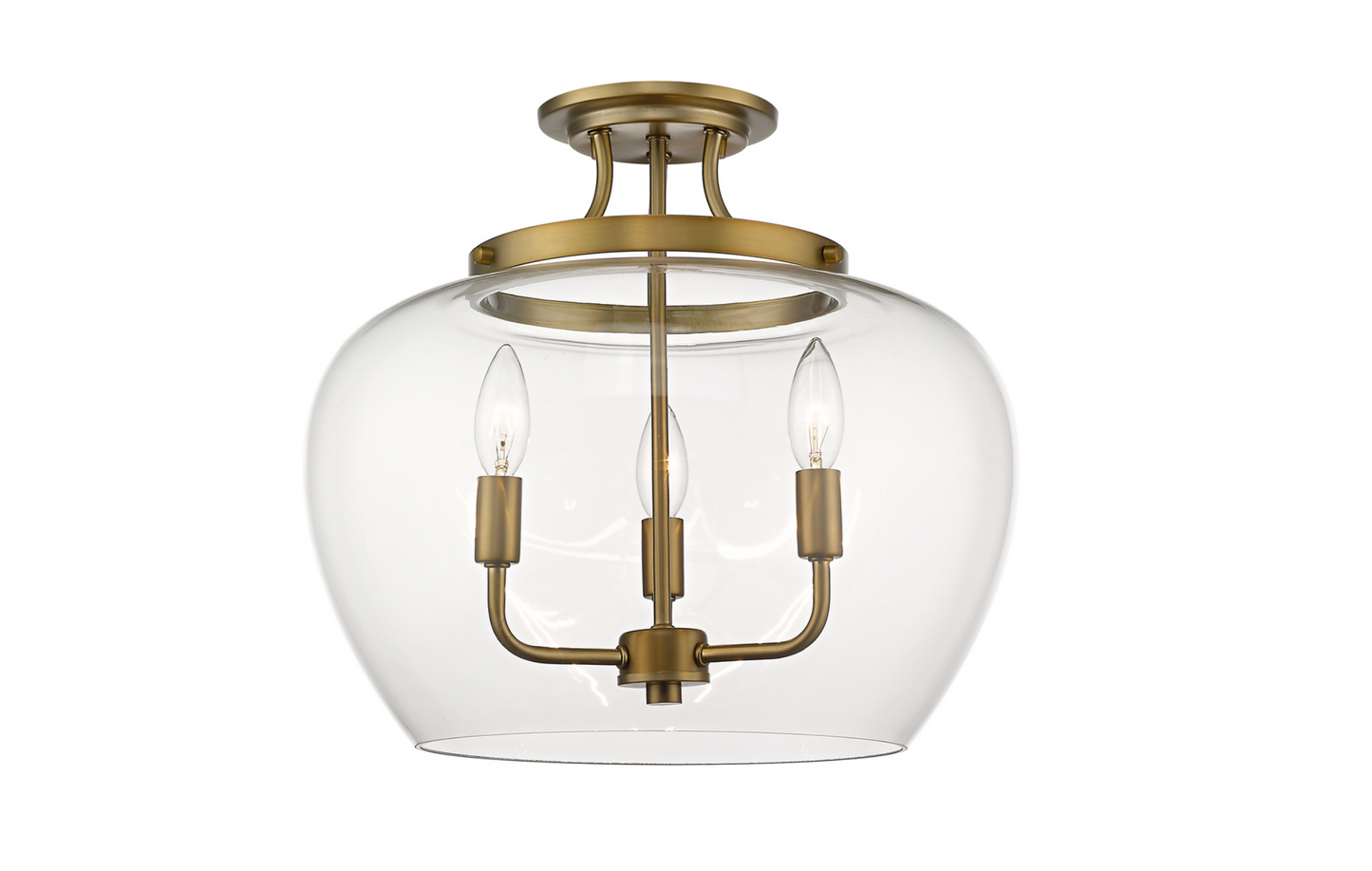 Julia 3 Light Semi Flush Mount