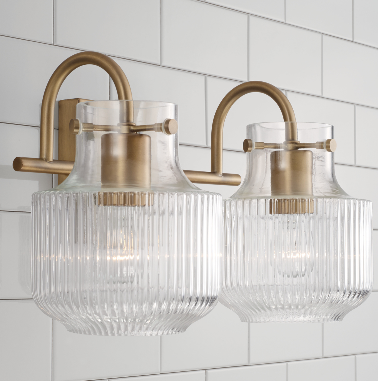 Dylan Aged Brass Vanity Light