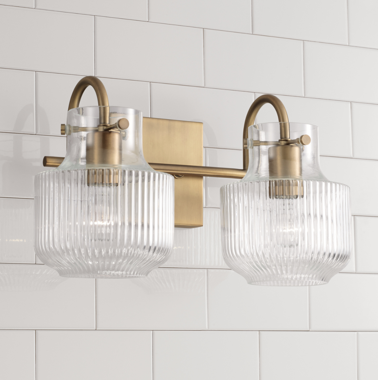 Dylan Aged Brass Vanity Light
