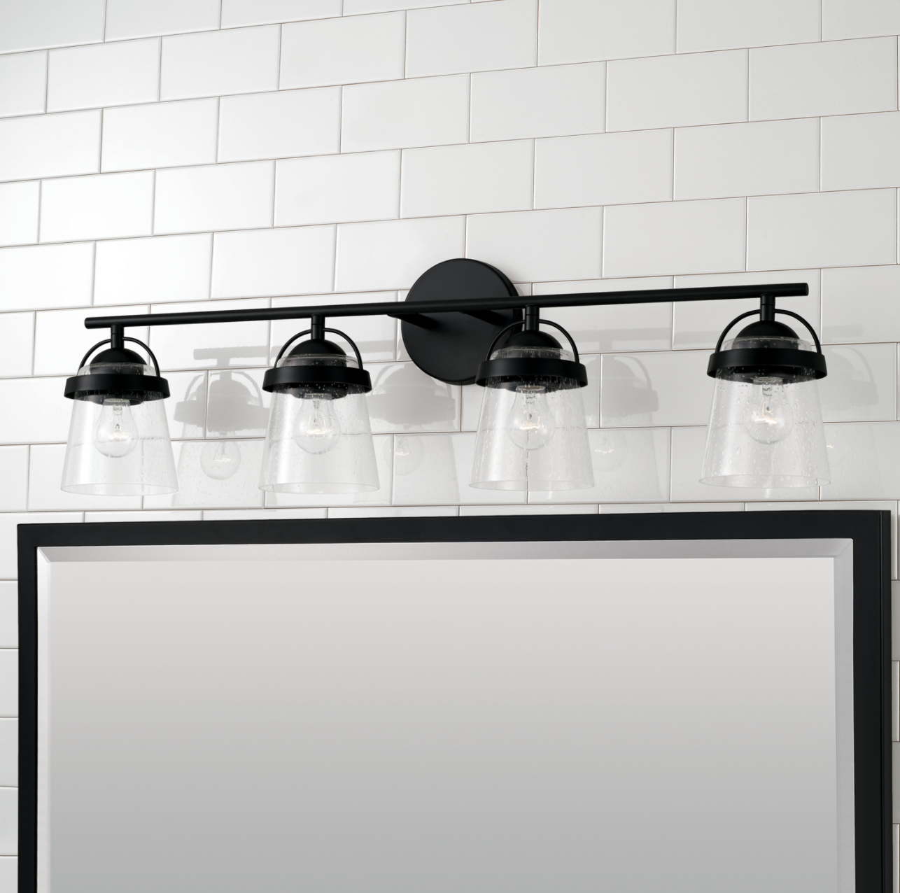 Mila Black Vanity Light