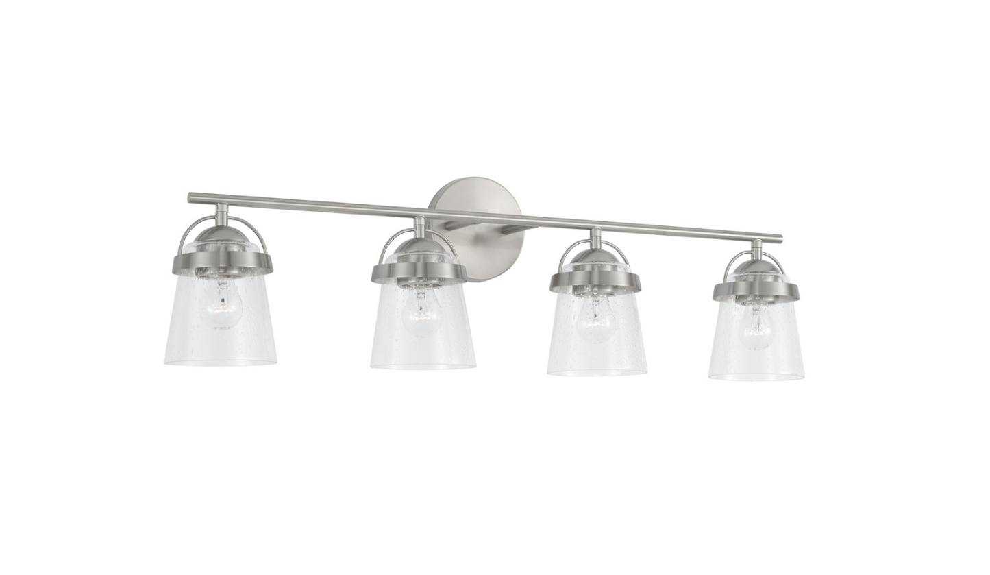 Mila Brushed Nickel Vanity Light