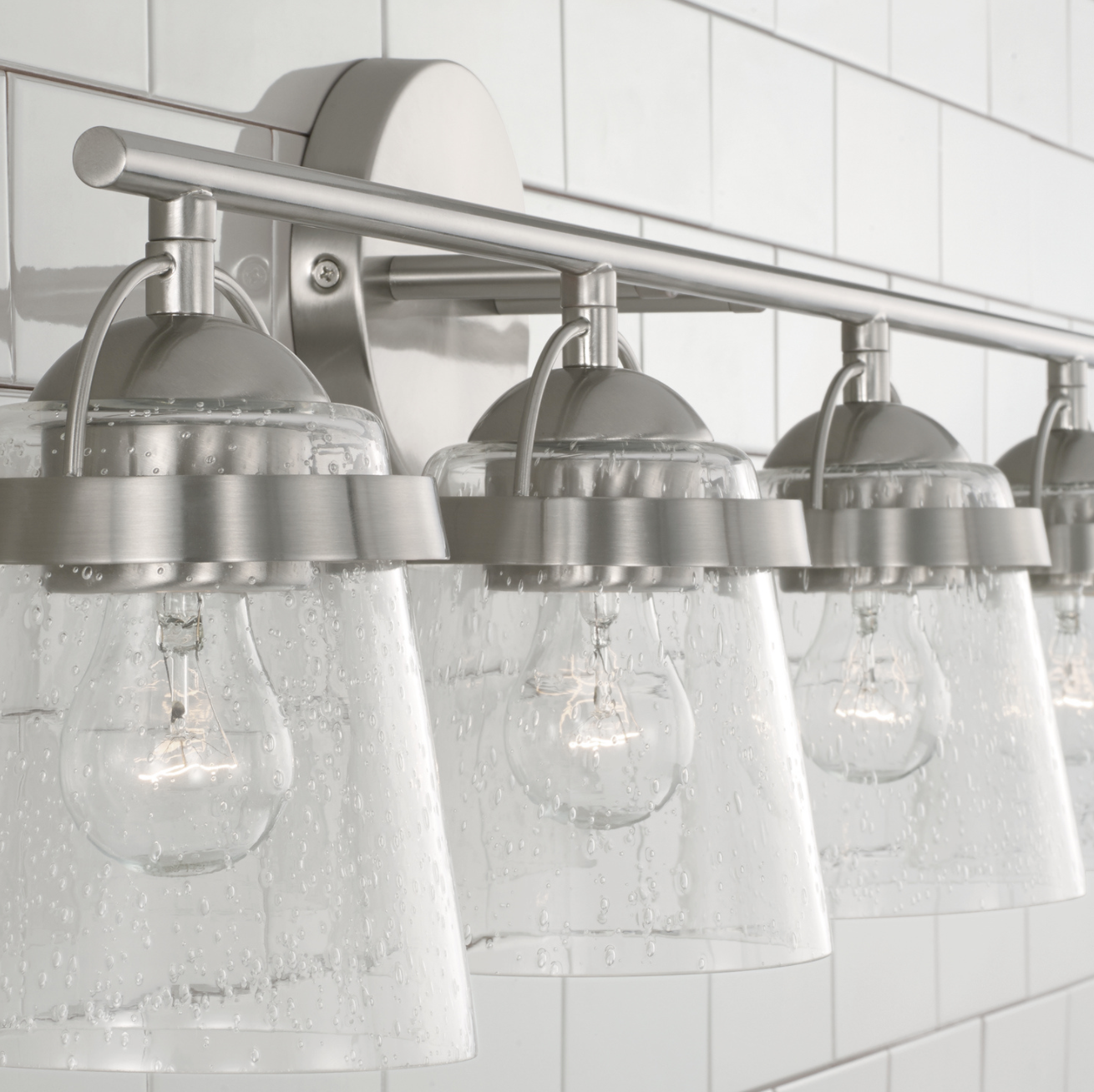 Mila Brushed Nickel Vanity Light