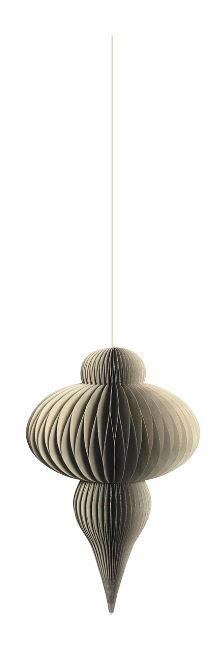 Large Paper Honeycomb Final Ornament