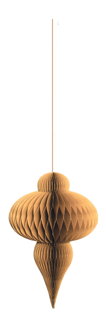 Large Paper Honeycomb Final Ornament