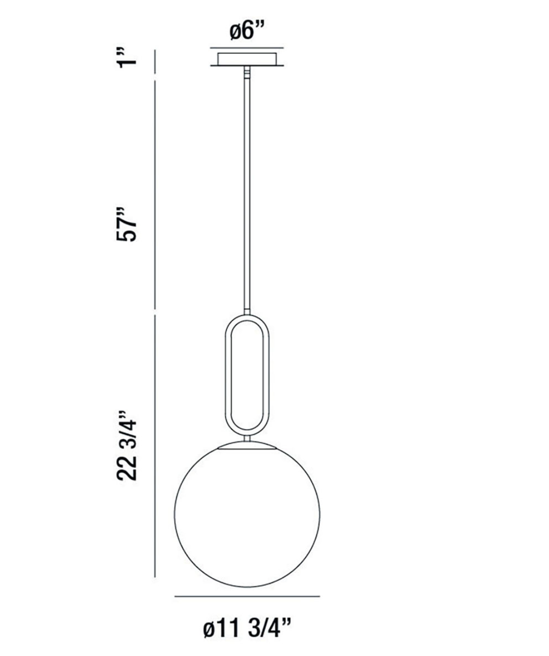 Henley Globe Pendant