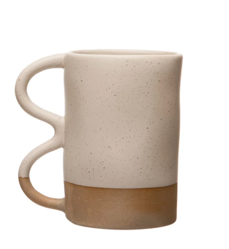 Curvy Stoneware Mug