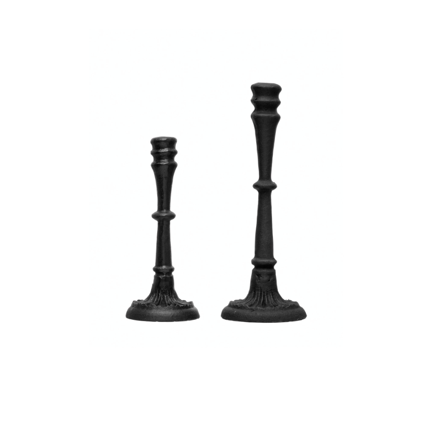 Cast Iron Taper Candle Holders