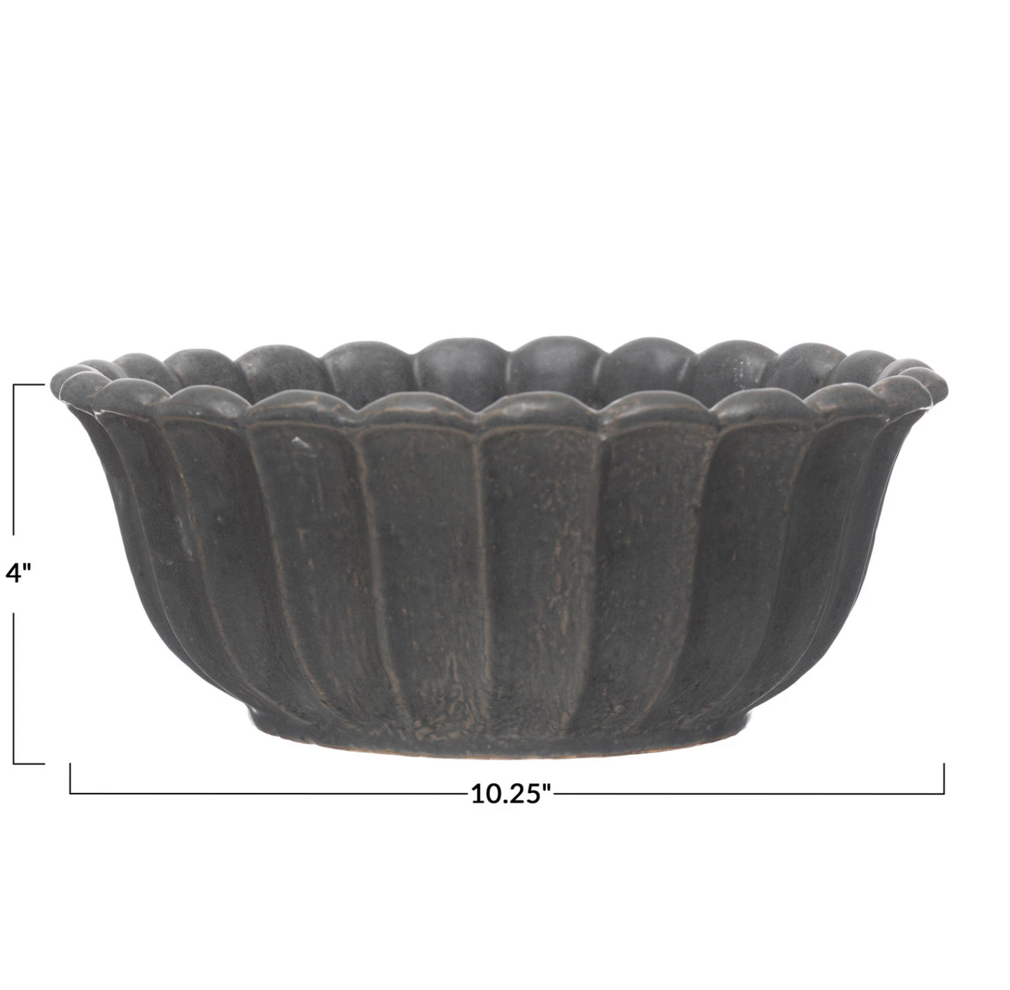 Stoneware Flower Shaped Bowl