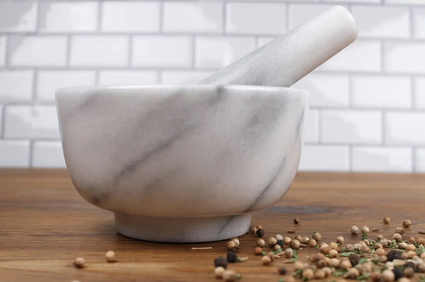 Marble Mortar and Pestle