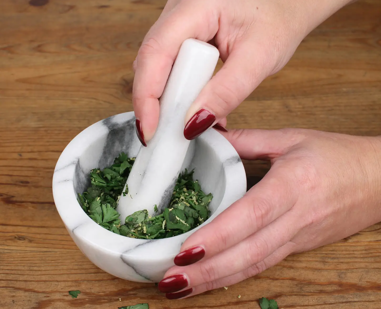 Marble Mortar and Pestle
