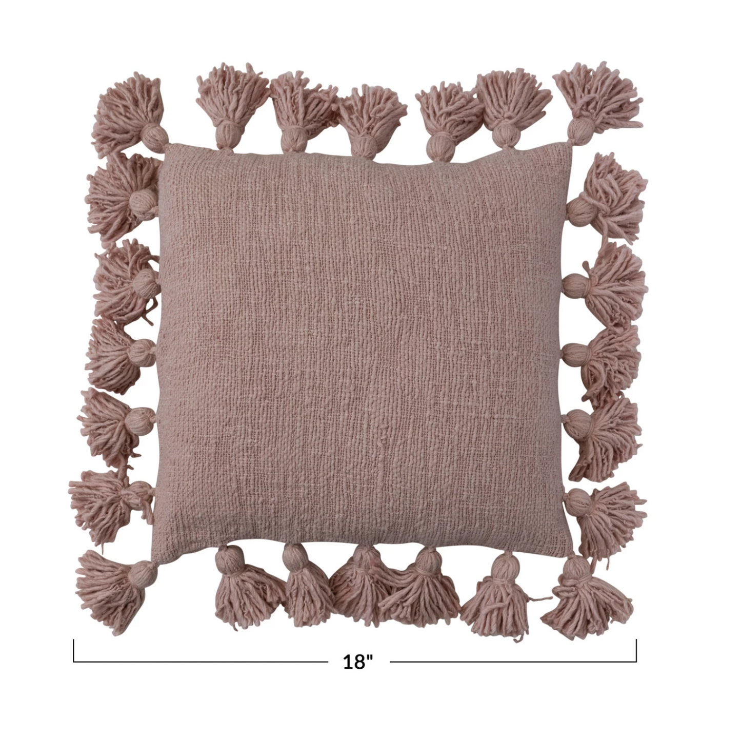 Blush Tassel Pillow