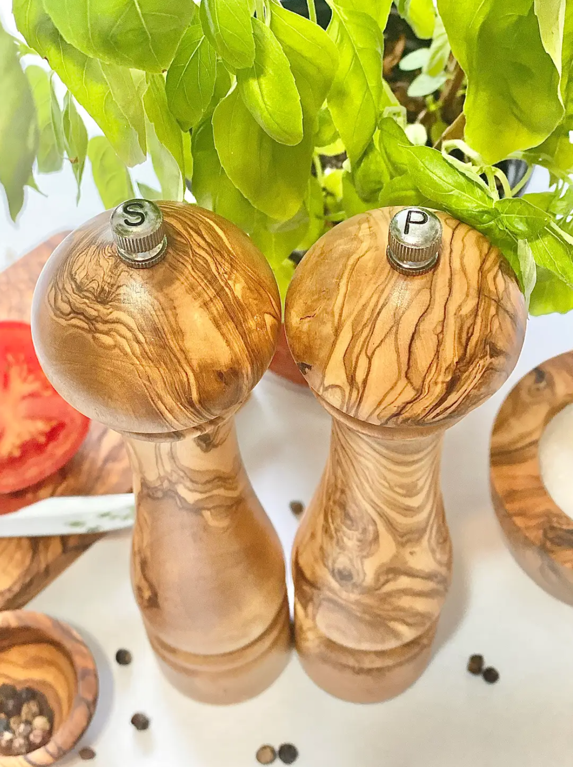 Olive Wood Salt and Pepper Mills