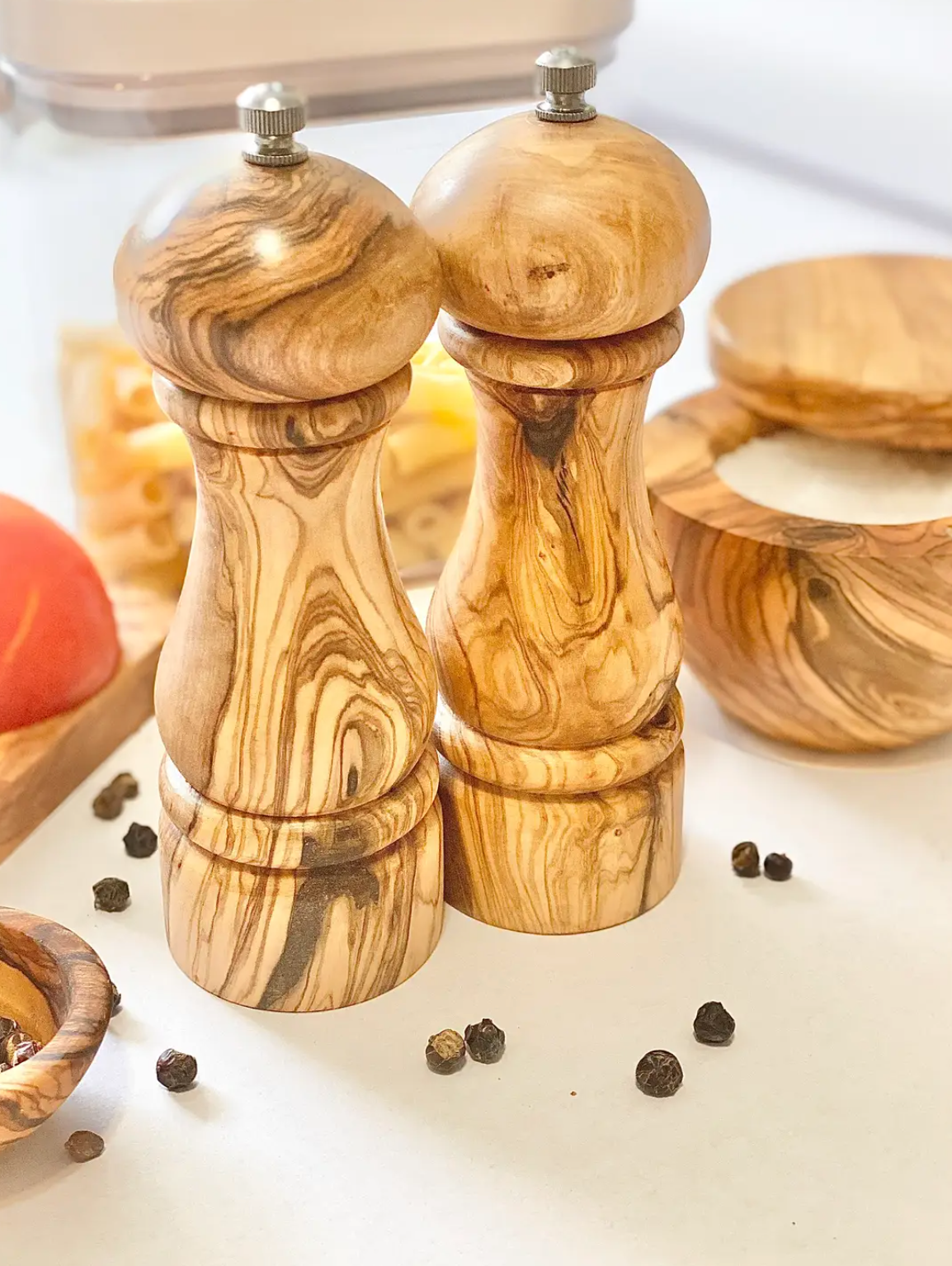 Olive Wood Salt and Pepper Mills