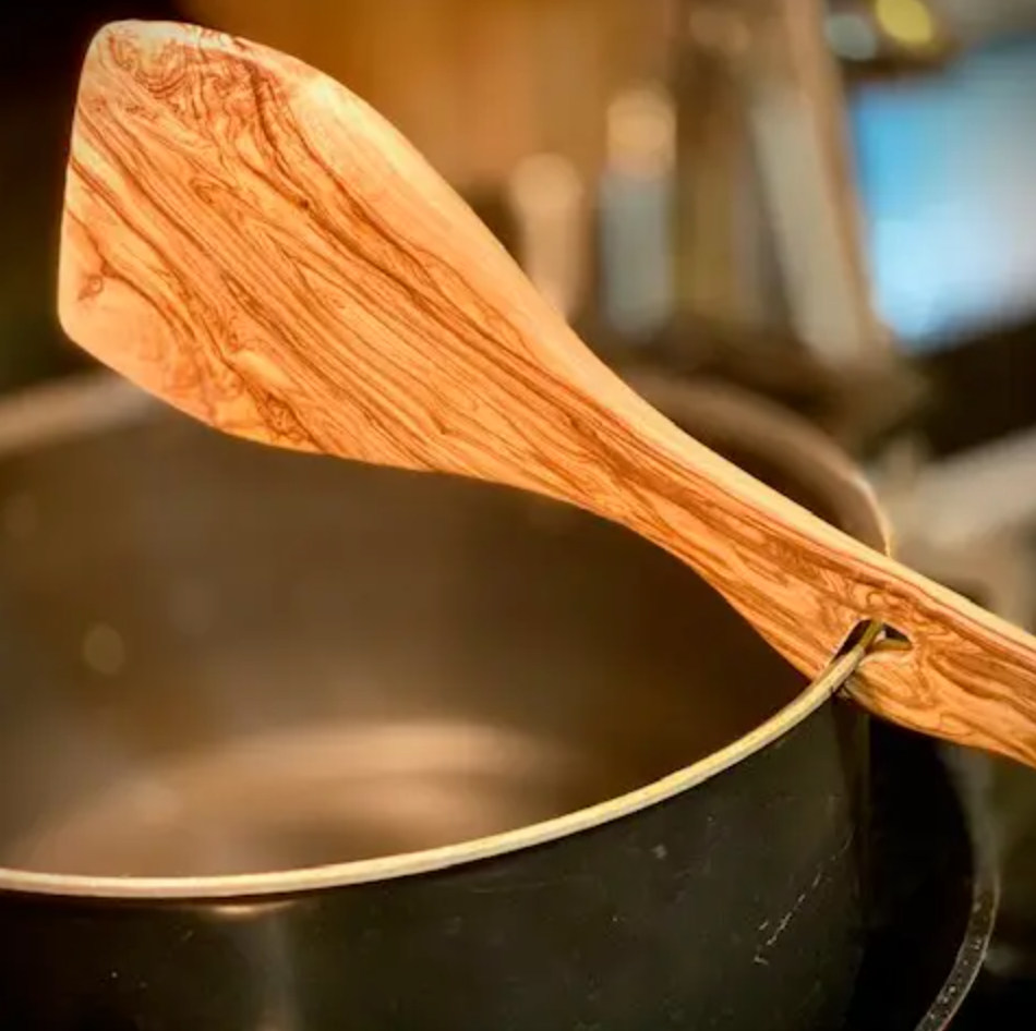 Olive Wood Spatula with Pot Hook