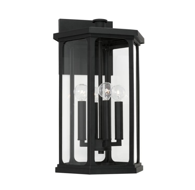 Walton Outdoor Black Sconce