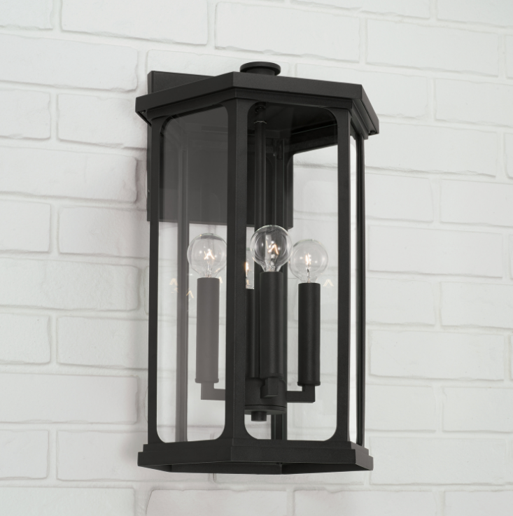 Walton Outdoor Black Sconce