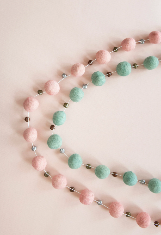 Wool & Jingle Bell Garland
