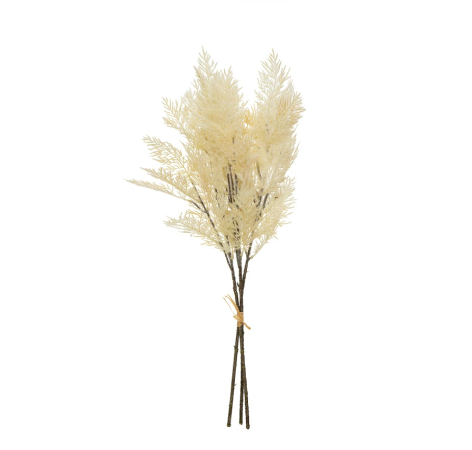 Flocked Faux Reed Plume