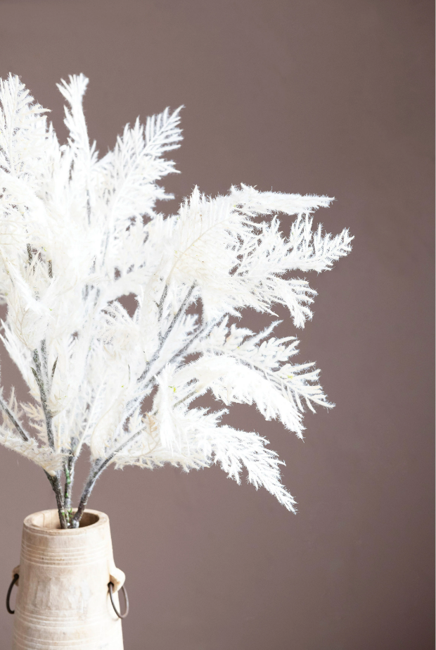 Flocked Faux Reed Plume