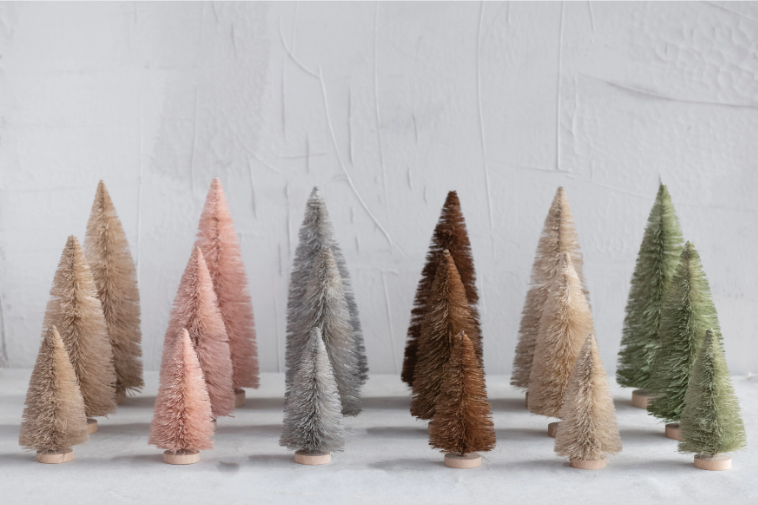 Small Sisal Bottle Brush Tree