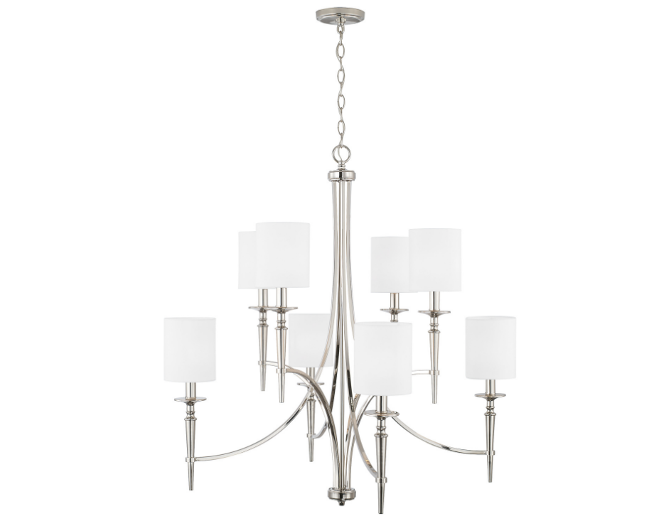 London 8 Light Chandelier