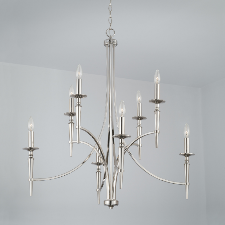 London 8 Light Chandelier