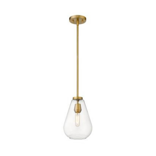 Ava 1 Light Brass Pendant