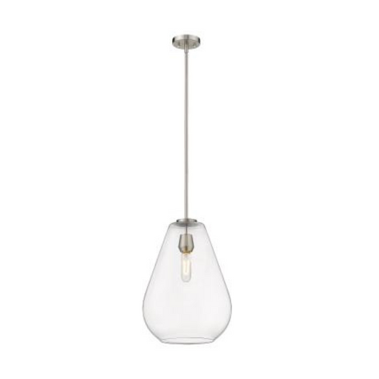 Ava 1 Light Brushed Nickel Pendant