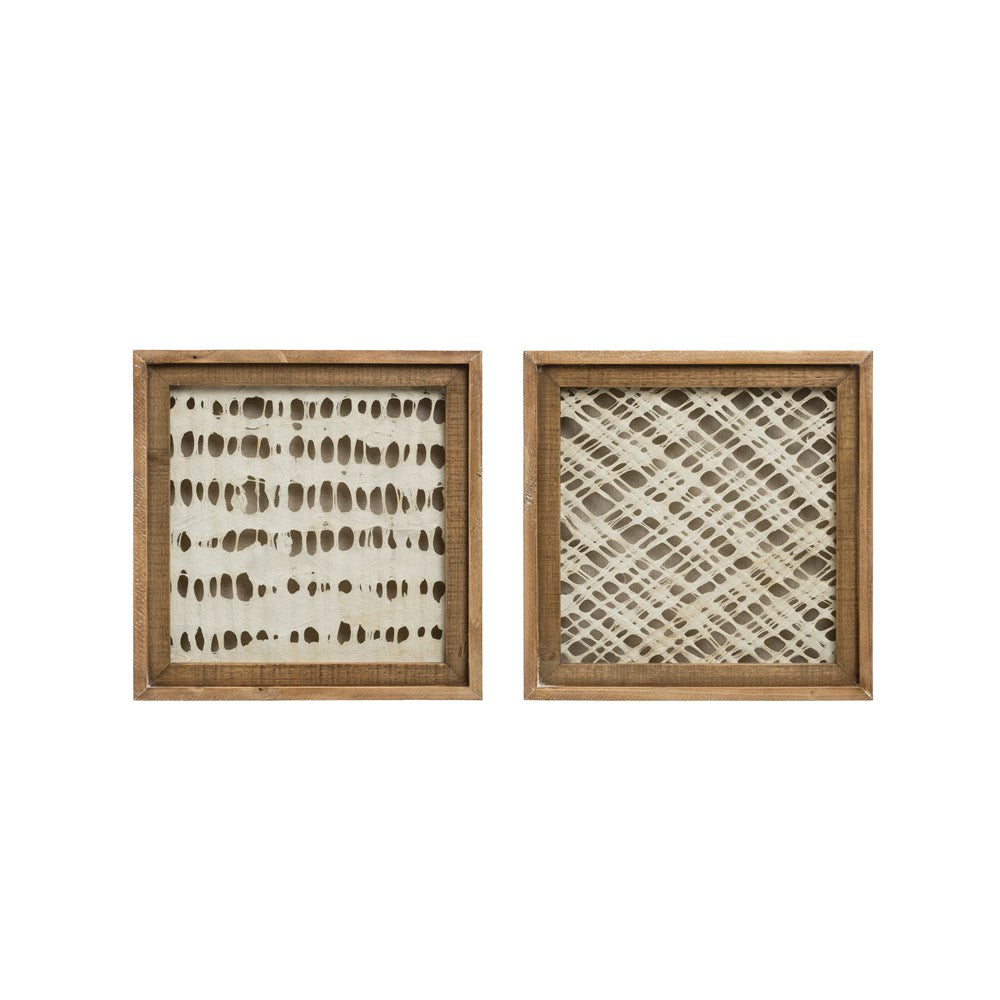 Small Square Framed Paper Wall Decor