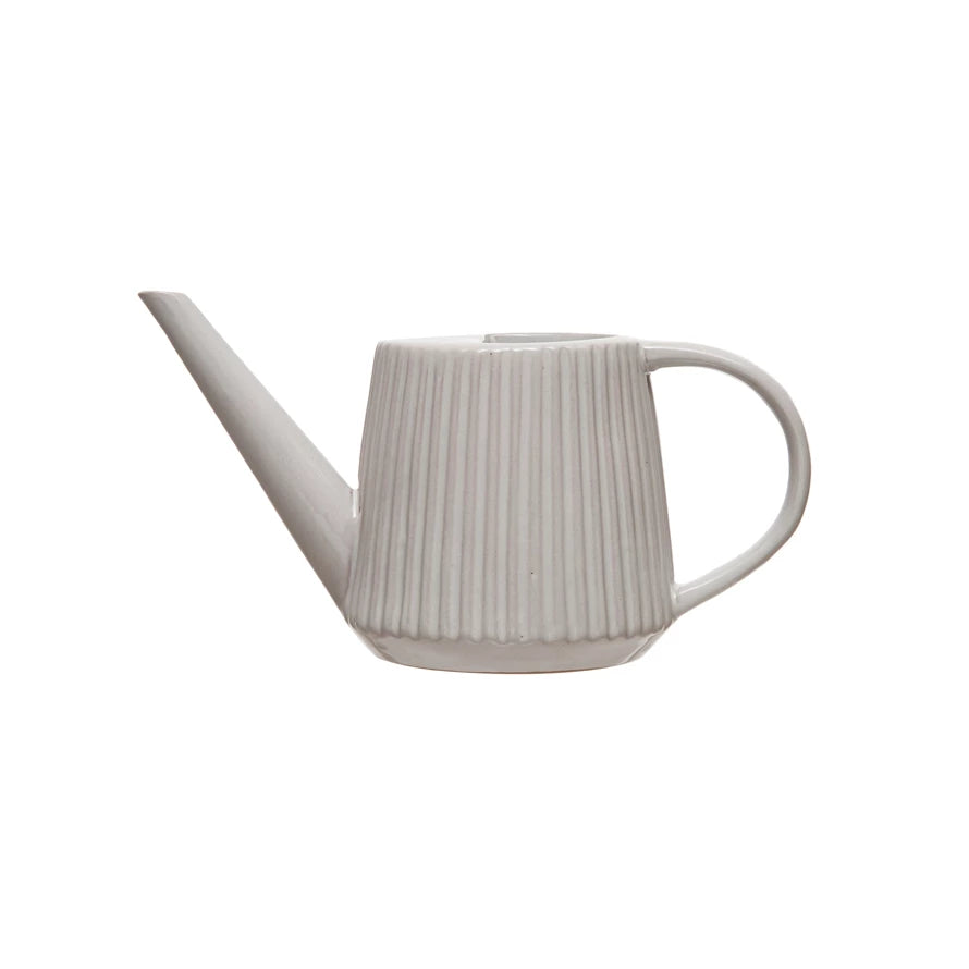 Stoneware Fluted Watering Can