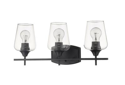 Julia Matte Black Vanity Light