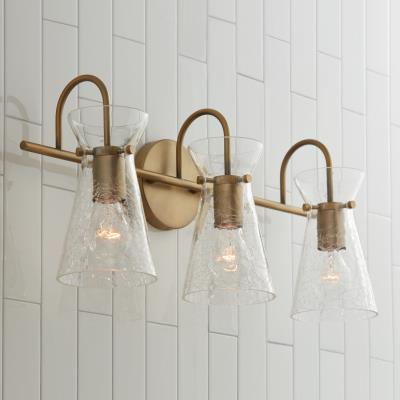 Misha Aged Brass Vanity Light