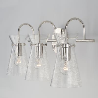 Misha Polished Nickle Vanity Light