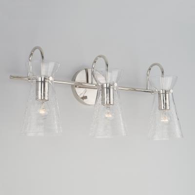 Misha Polished Nickle Vanity Light