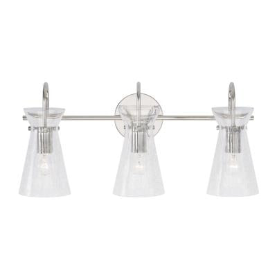 Misha Polished Nickle Vanity Light