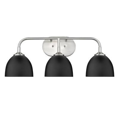 Taylor Black/Pewter 3 Light Vanity