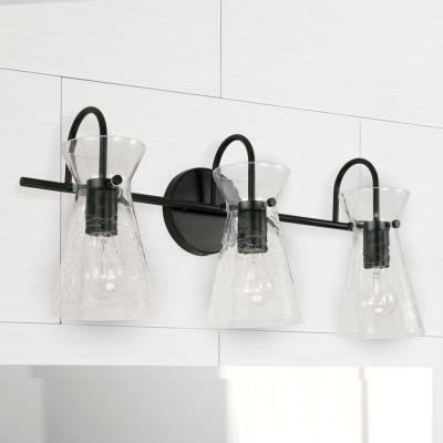Misha Matte Black Vanity Light